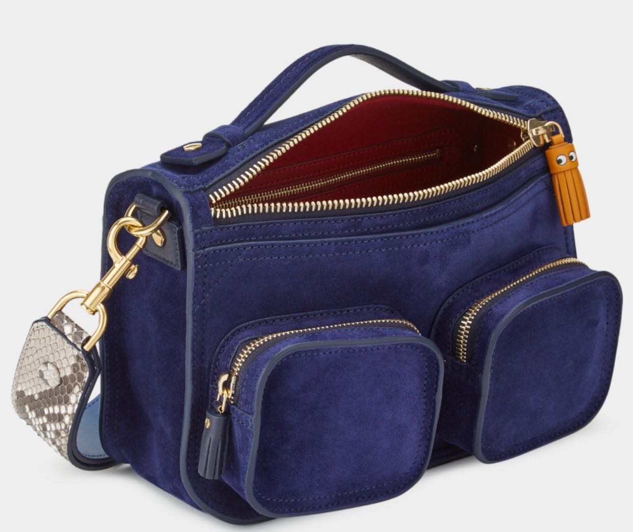 アニヤハインドマーチ RIPLEY CROSS BODY EYES チャコール ショルダー 