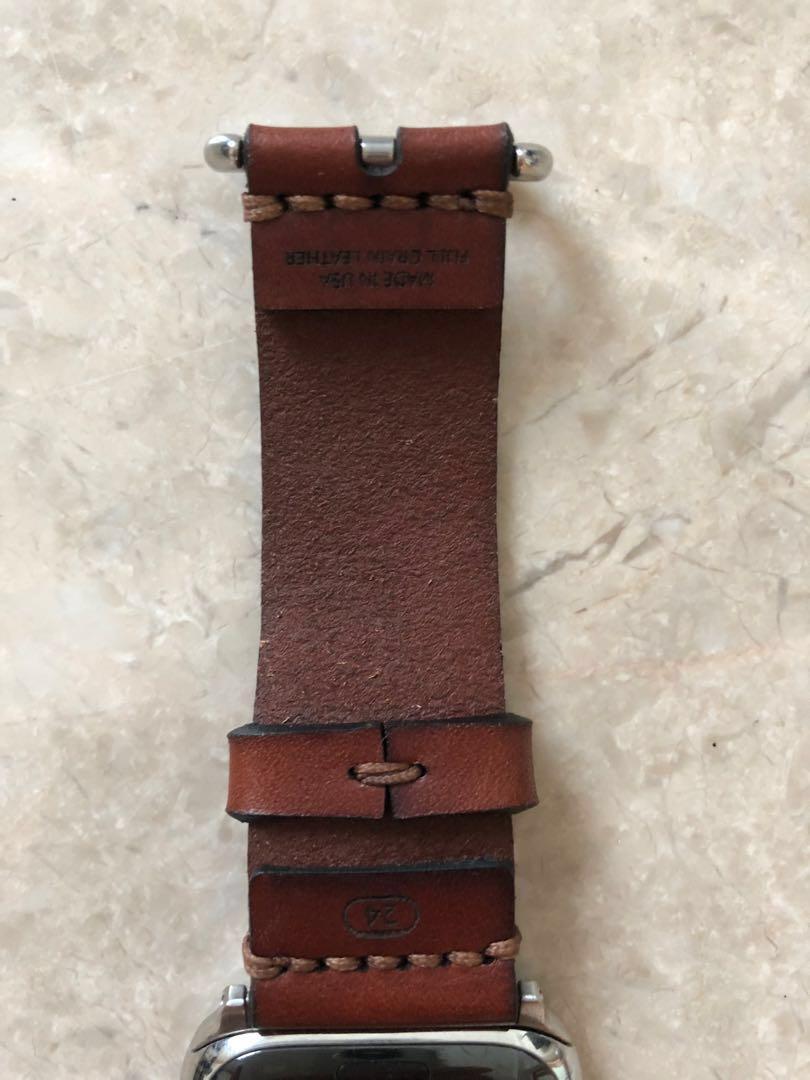 Arrow Board leather band for Apple Watch 44 42 Mobile Phones Gadgets Wearables Smart Watches on Carousell