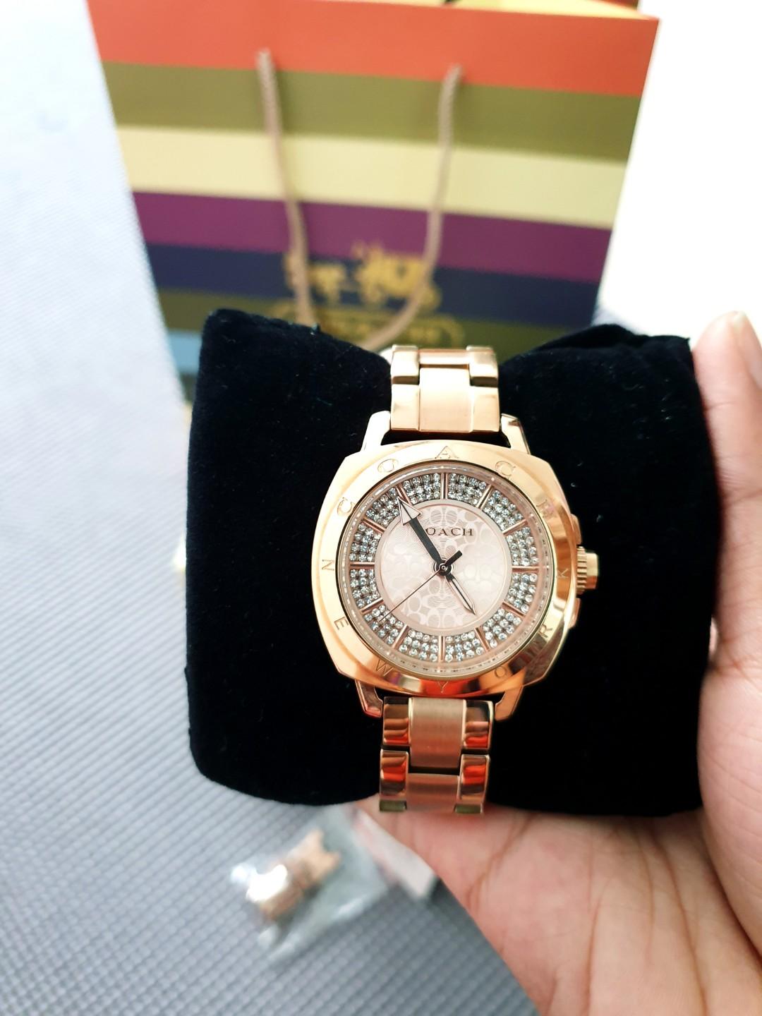 Coach watch rose gold Women s Fashion Watches Accessories Watches on Carousell