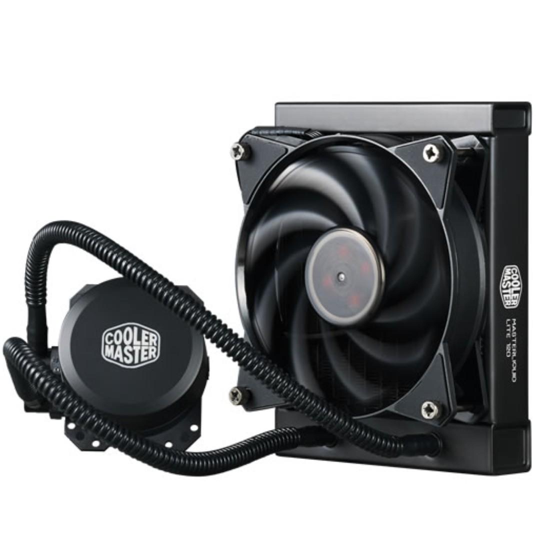 Coolermaster Masterliquid Lite 120 Cpu Processor Water Aio Cooler Plus Extra Free Led Fan Electronics Computer Parts Accessories On Carousell