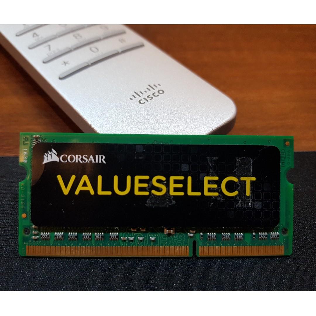 Corsair SO DIMM DDR3 8GB PC12800 CMSO8GX3M1A1600C11 1X8GB