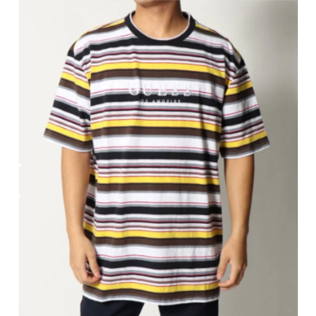 Guess ashton striped tee discount
