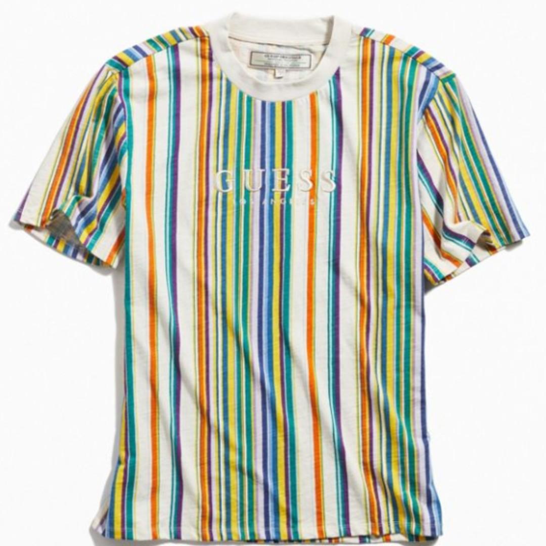 Guess riviera striped tee clearance
