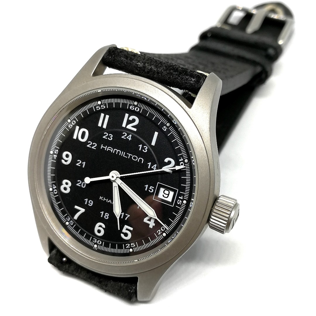Hamilton khaki sales 38mm quartz