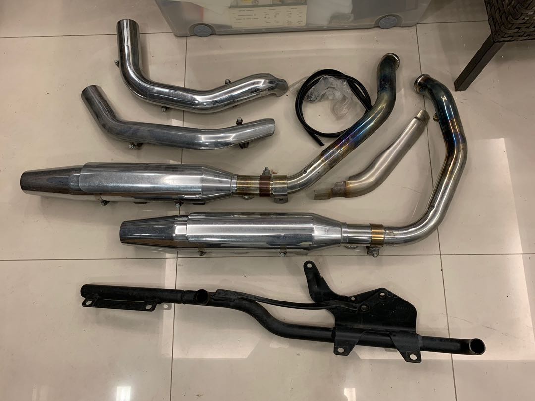 Harley Davidson Sportster Original Exhaust Auto Accessories on