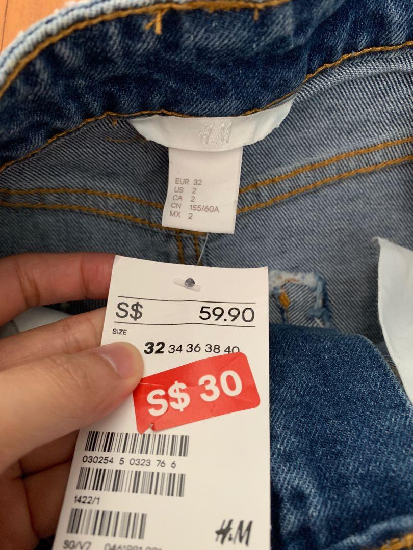 H&m knee online length denim skirt