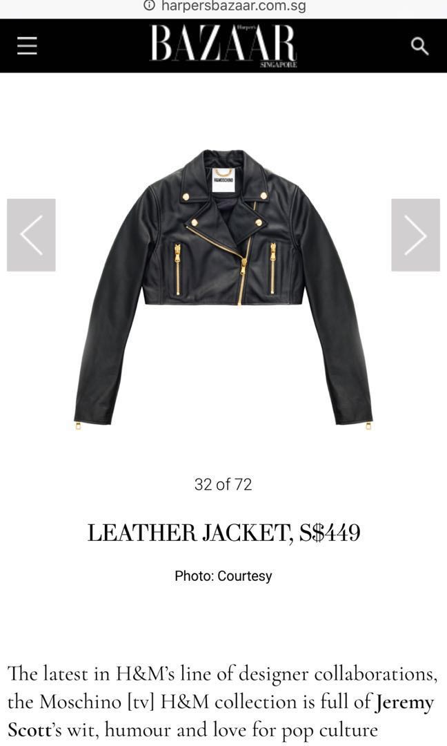 moschino cropped jacket