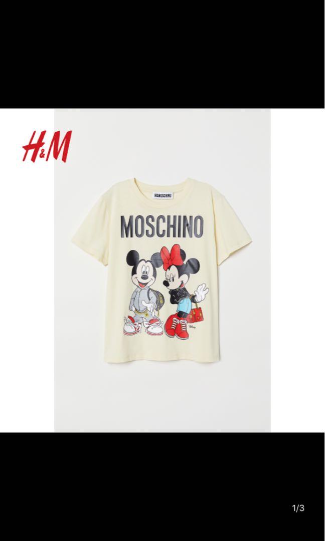 H M Moschino Mickey tee top Women s Fashion Tops Other Tops on Carousell