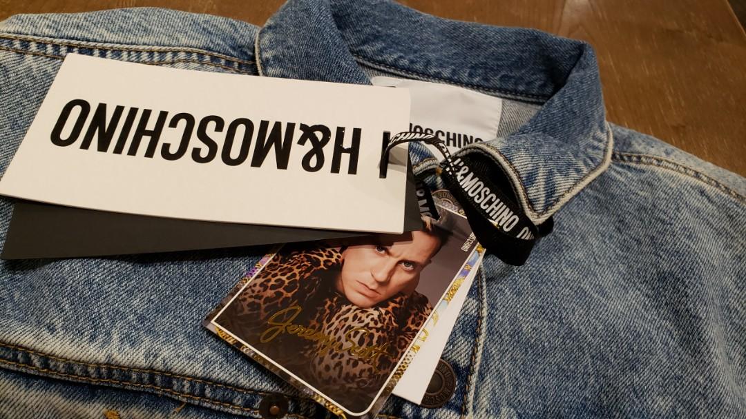Moschino denim jacket h&m hot sale