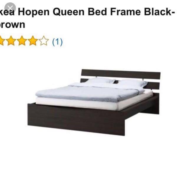 Ikea Hopen Bedframe And Mattress, Ikea Hopen Bed Frame Dimensions