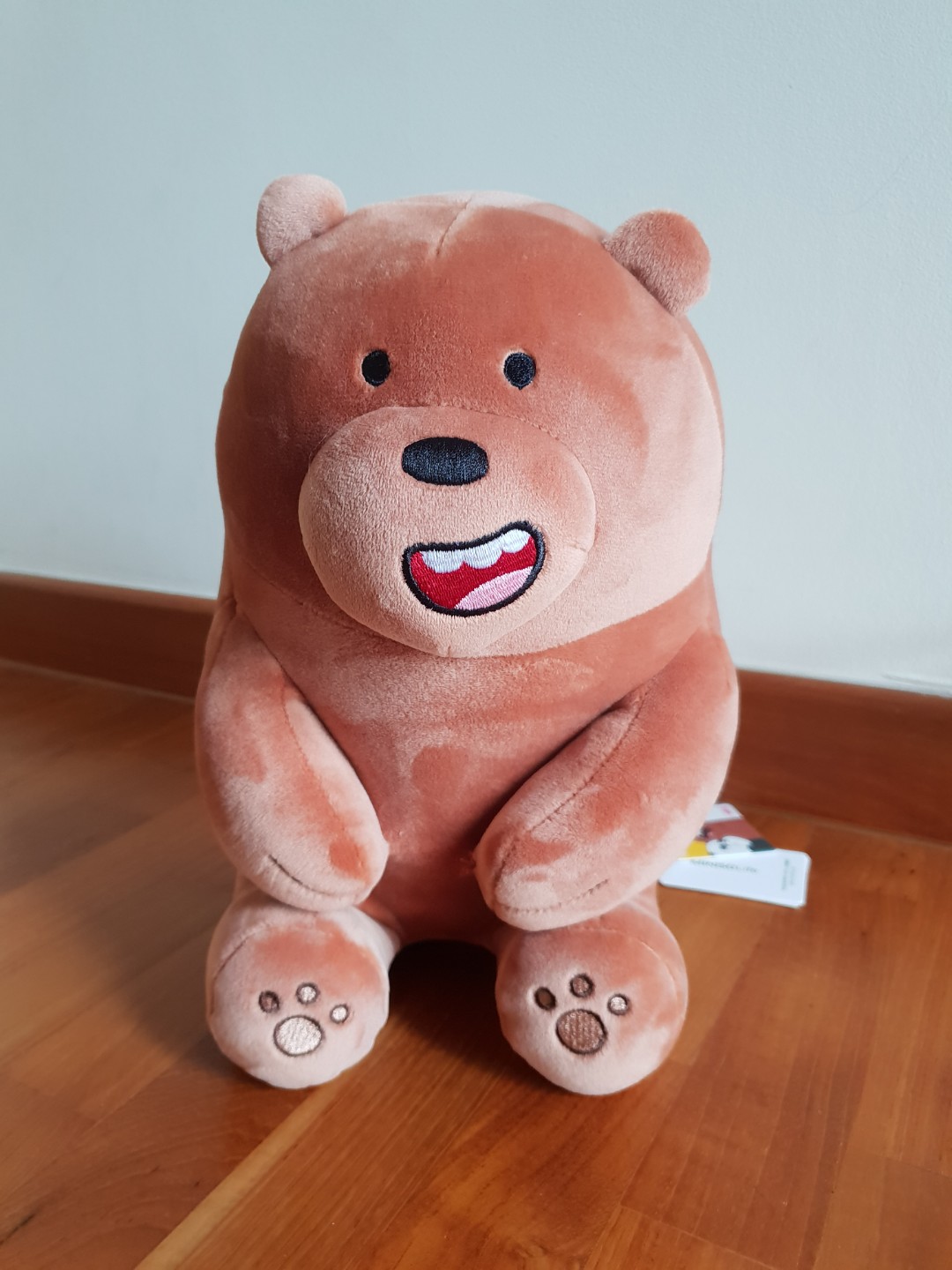 we bare bears grizzly stuffed toy
