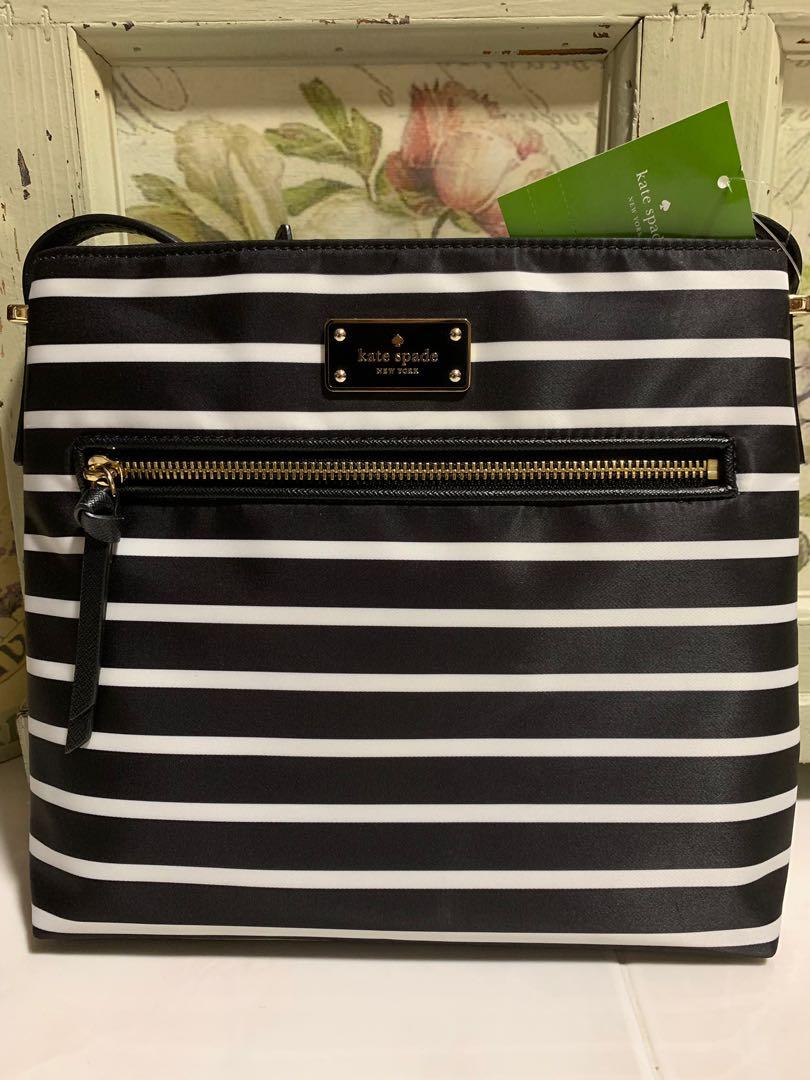 Kate Spade Dessi Wilson Road French Stripe Luxury Bags Wallets on Carousell