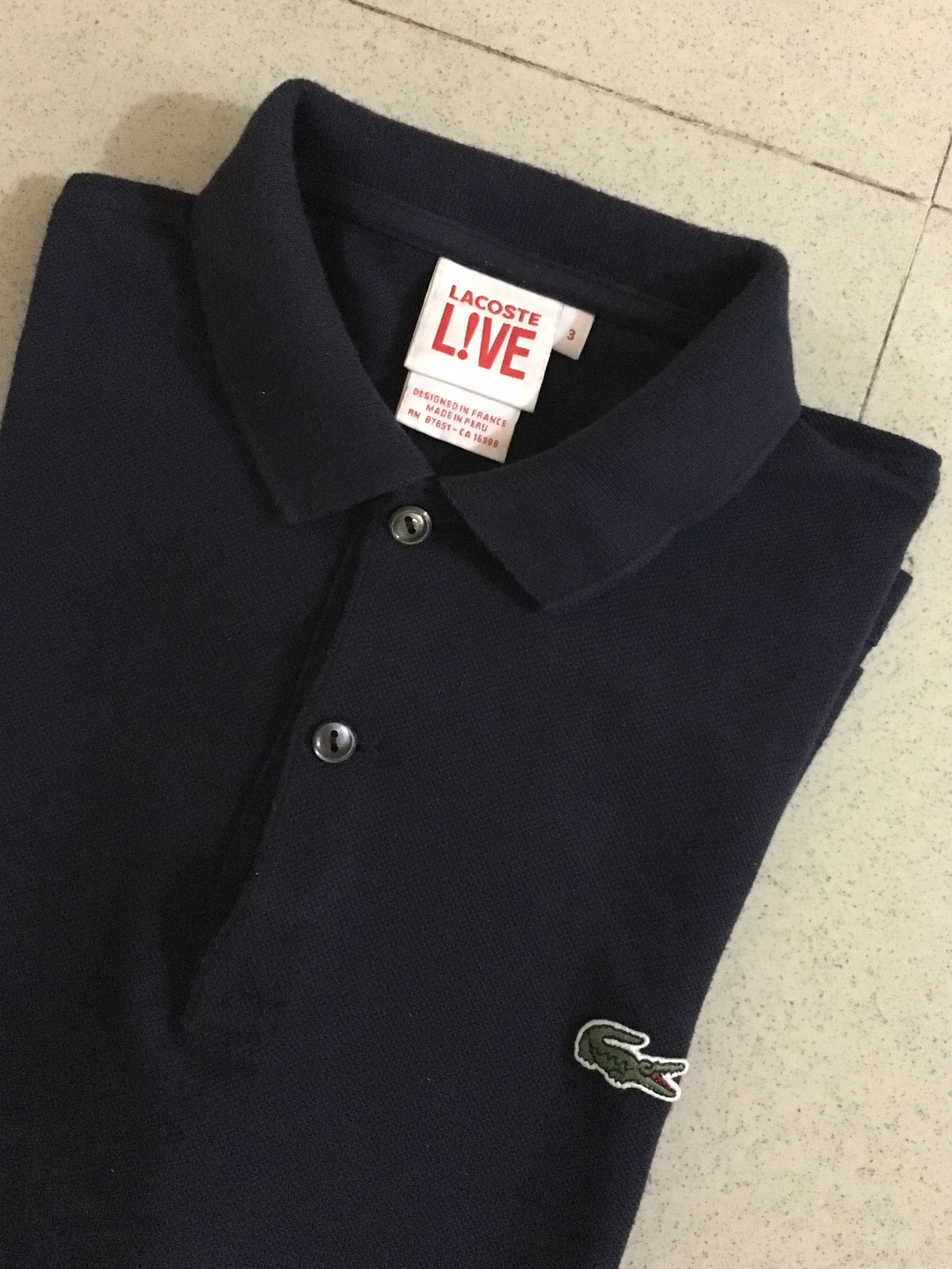polo lacoste black