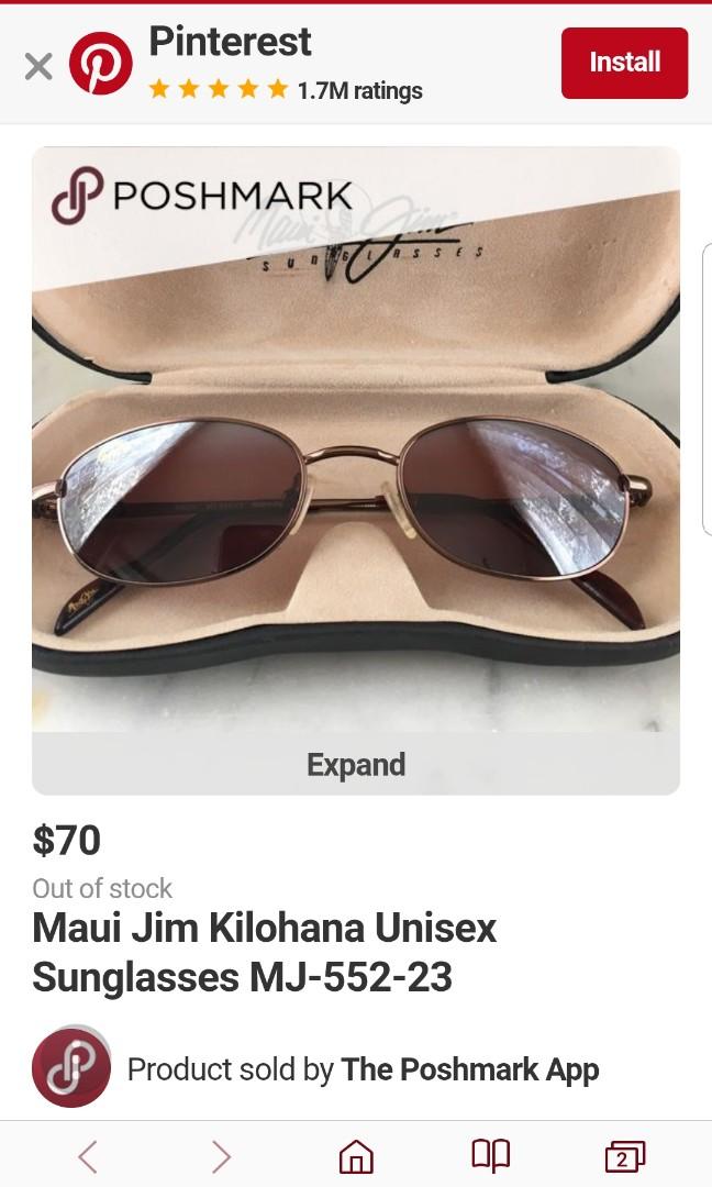 Maui jim kilohana sunglasses mj 552 23 authentic 2nd hand use