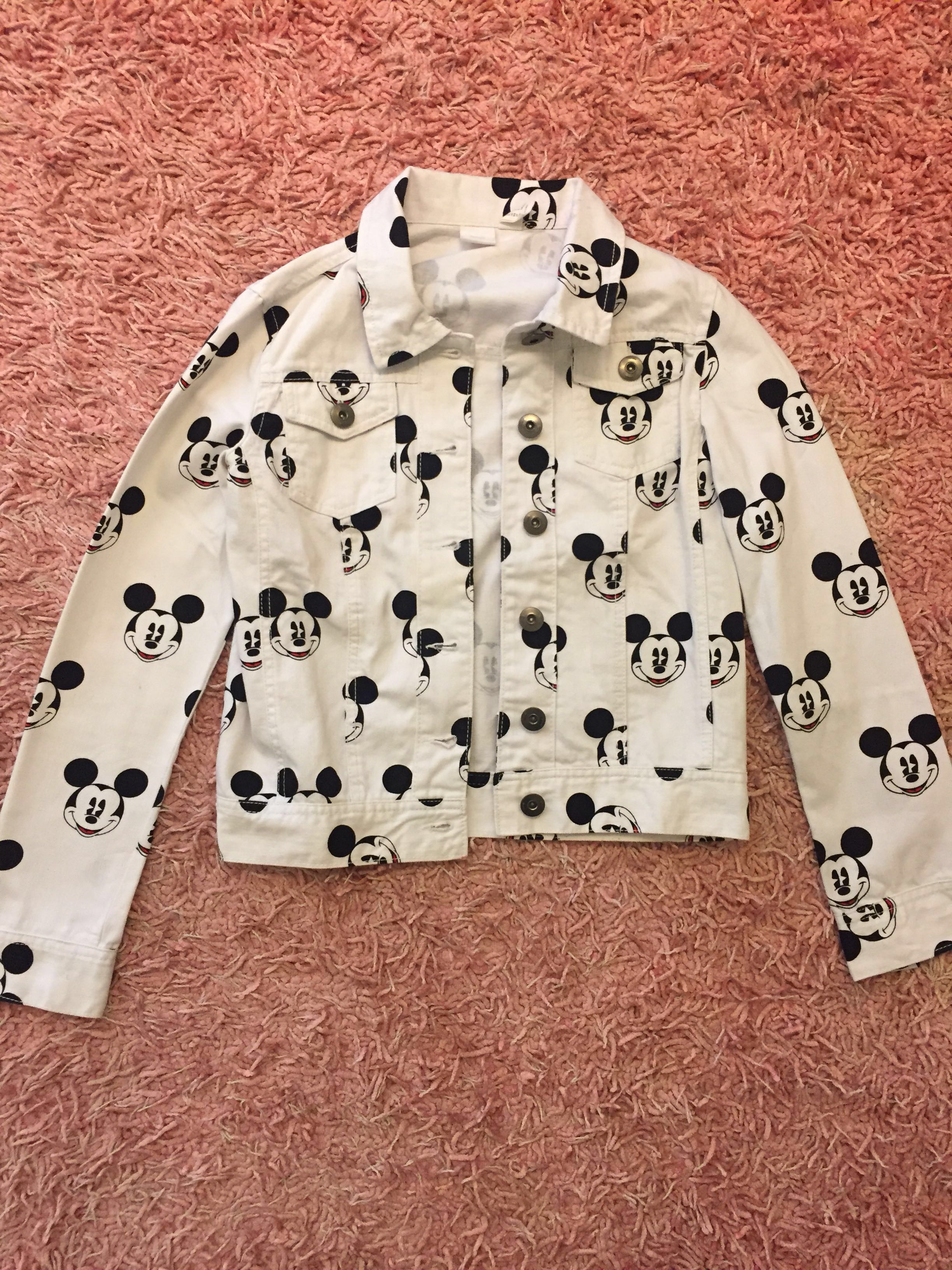 Mickey mouse denim jacket clearance forever 21