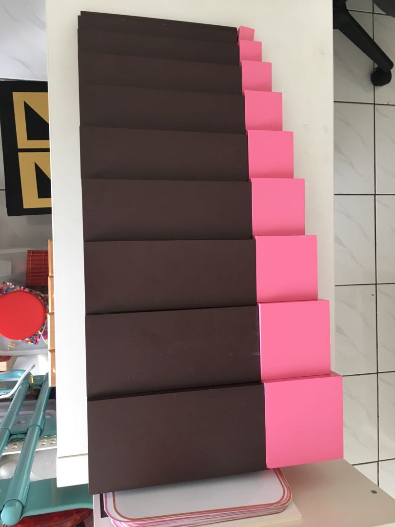 Montessori Pink Tower Brown Stair Professional Version On Carousell