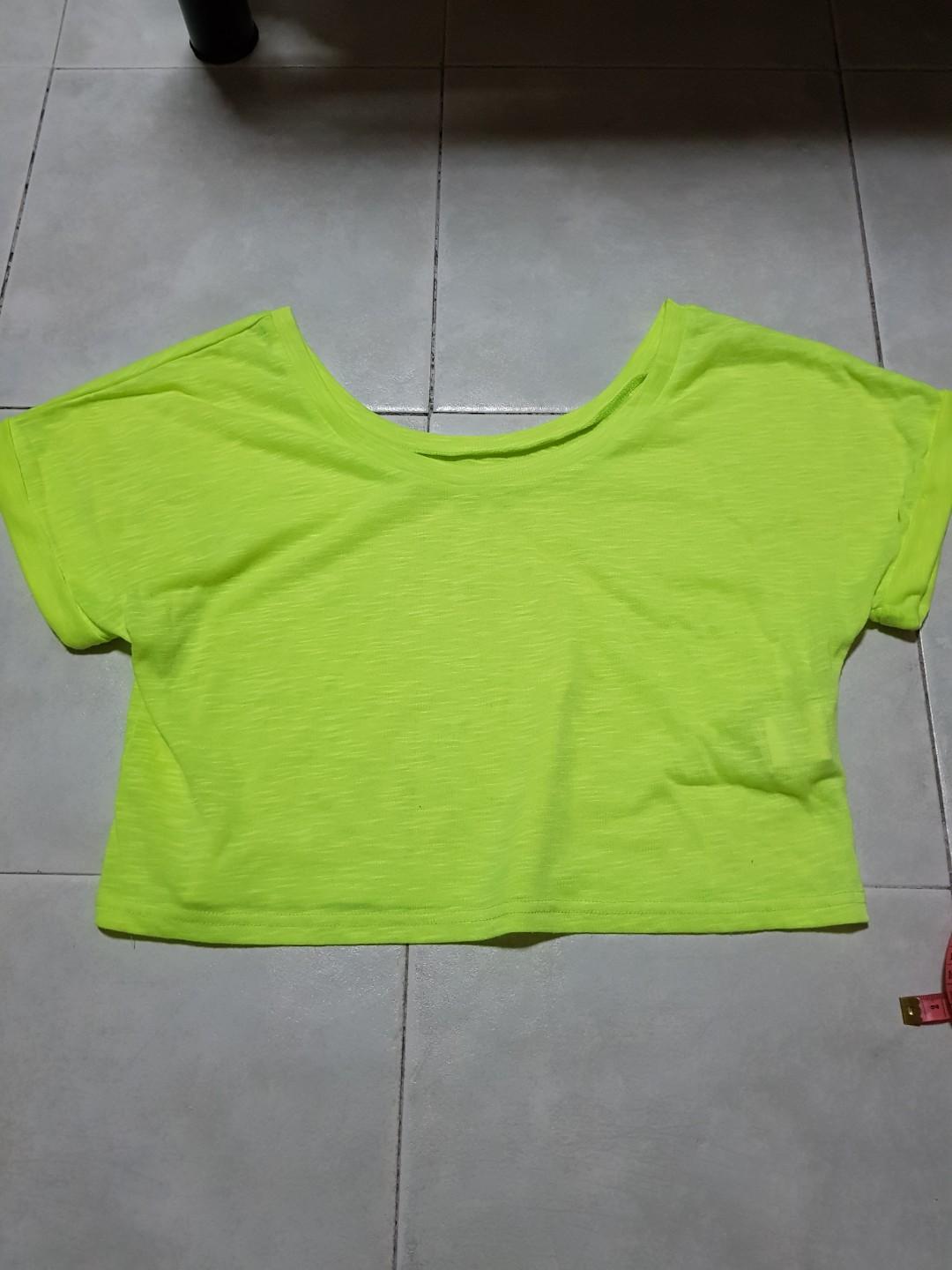 neon yellow gym top