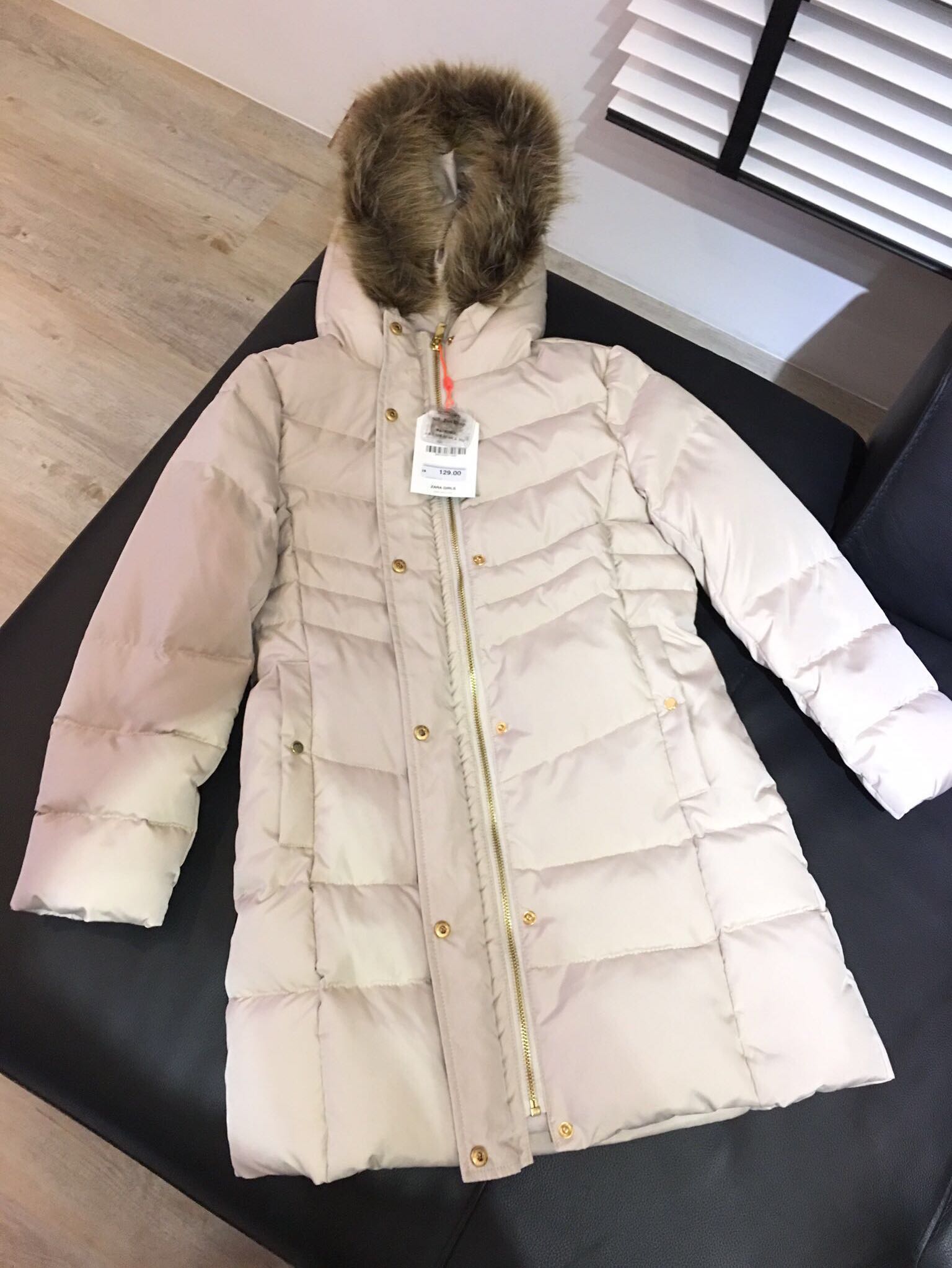 zara kids down jacket