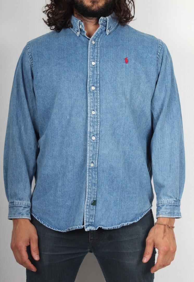 Vintage Ralph Lauren Denim Shirt, Men's 