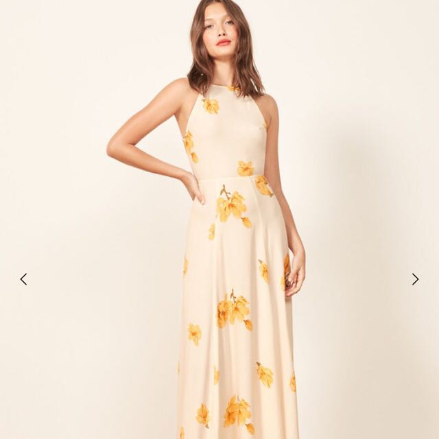 Reformation Myrtle Dress in Tangiers 