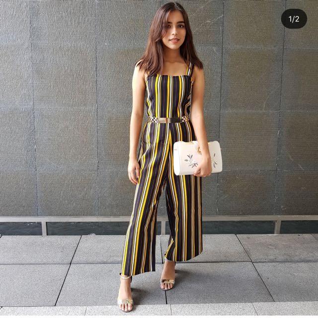 SALE Tempt jumpsuit striped