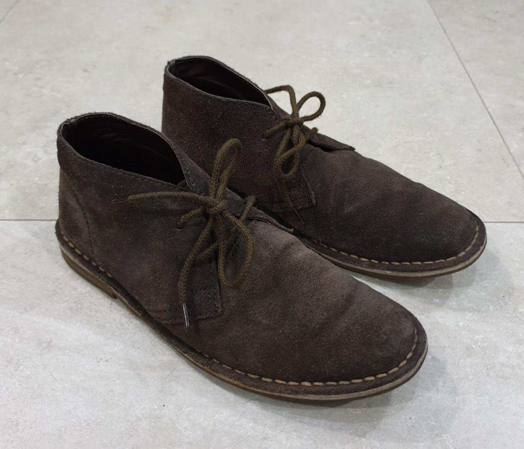 Topman Mens Chukka Suede Boots Size US 