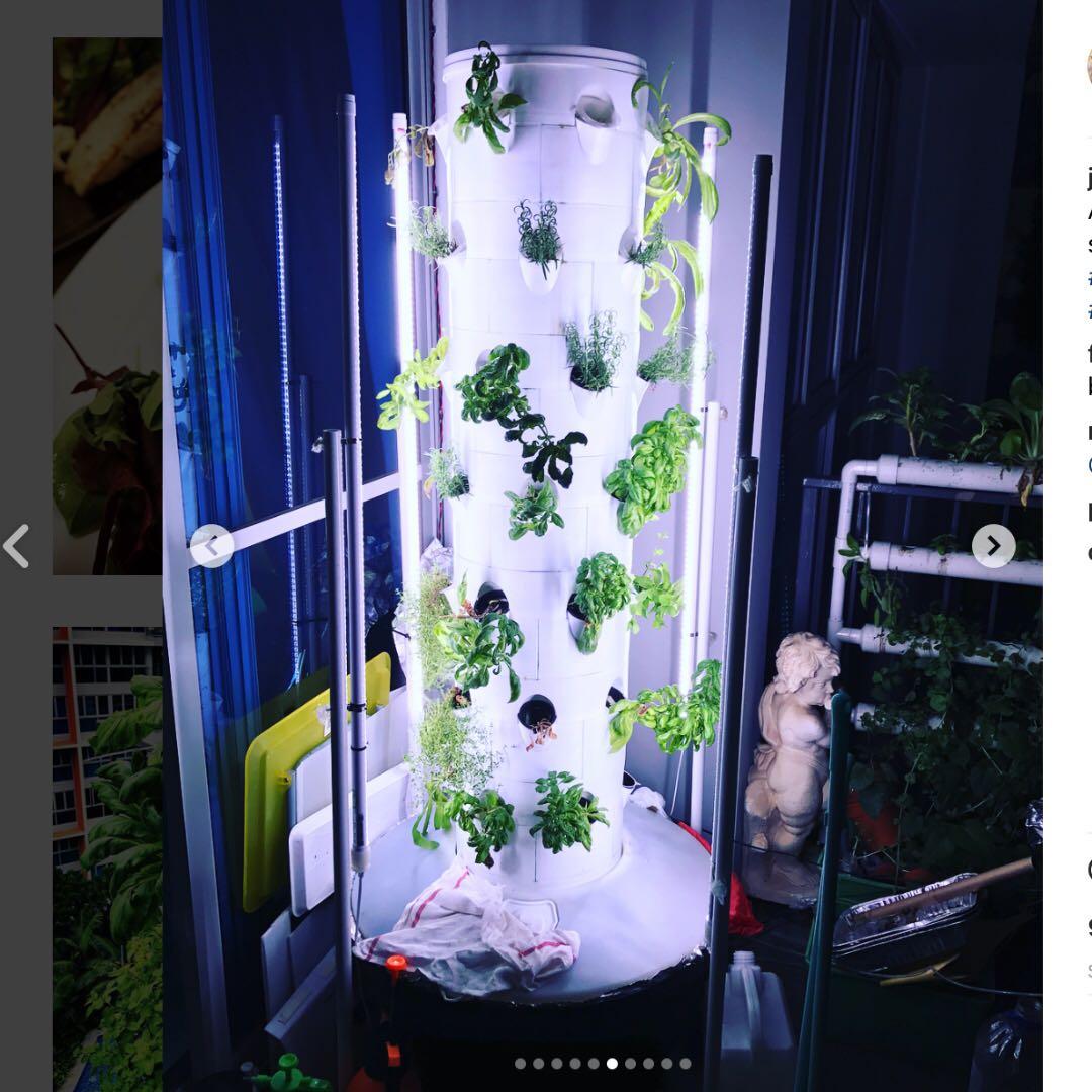 Tower Aeroponic Hydroponic Garden System Gardening Gardening