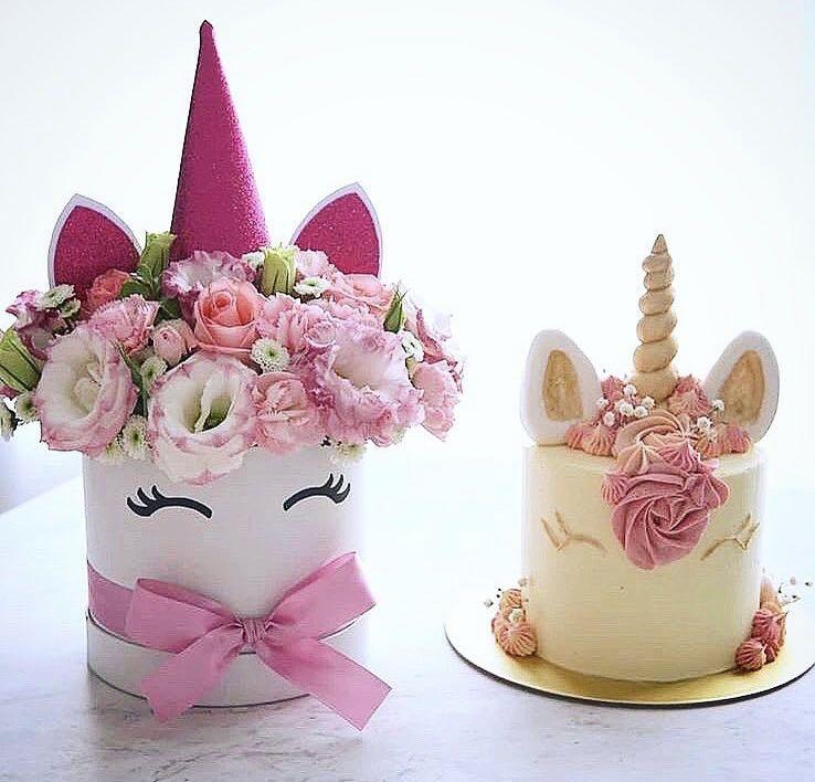 Unicorn Flower Box Food Drinks Baked Goods On Carousell