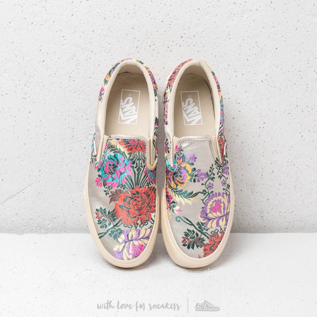 Vans slip on festival hot sale satin