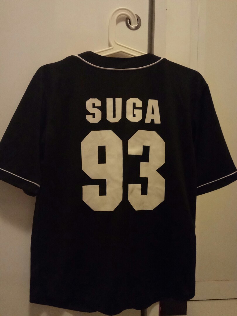 Wts Bts Suga Baseball Jersey Entertainment K Wave On Carousell