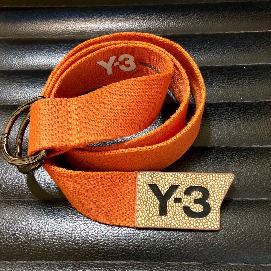 Y-3 Logo Belt Orange, Men's Fashion, Watches & Accessories, Belts