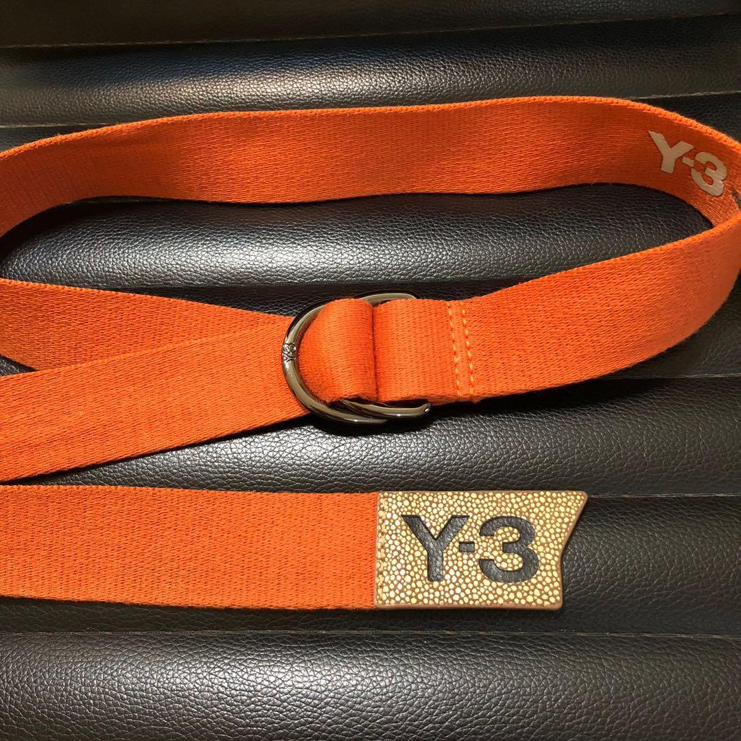 Y-3 Logo Belt Orange, Men's Fashion, Watches & Accessories, Belts