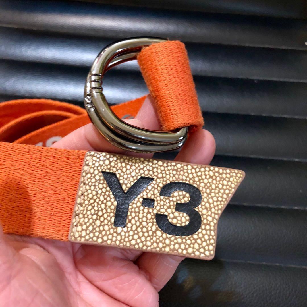 Y-3 Logo Belt Orange, Men's Fashion, Watches & Accessories, Belts