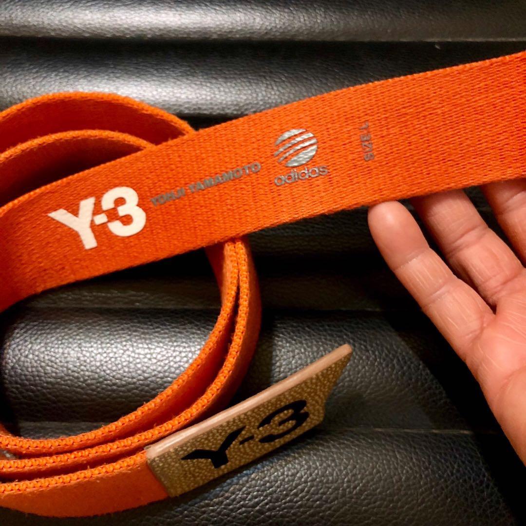 Y-3 Logo Belt Orange, Men's Fashion, Watches & Accessories, Belts