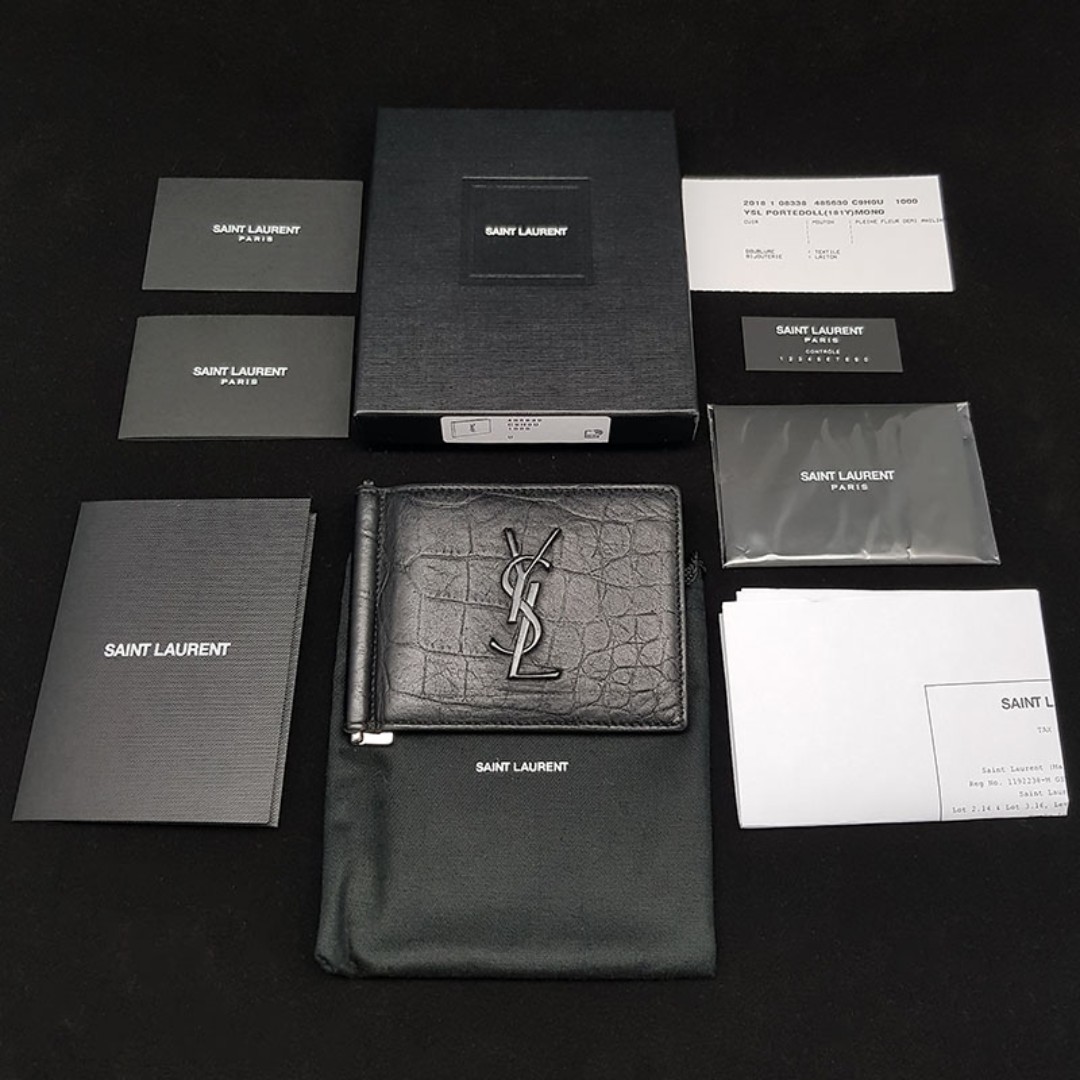 Saint Laurent YSL Bill Clip Wallet