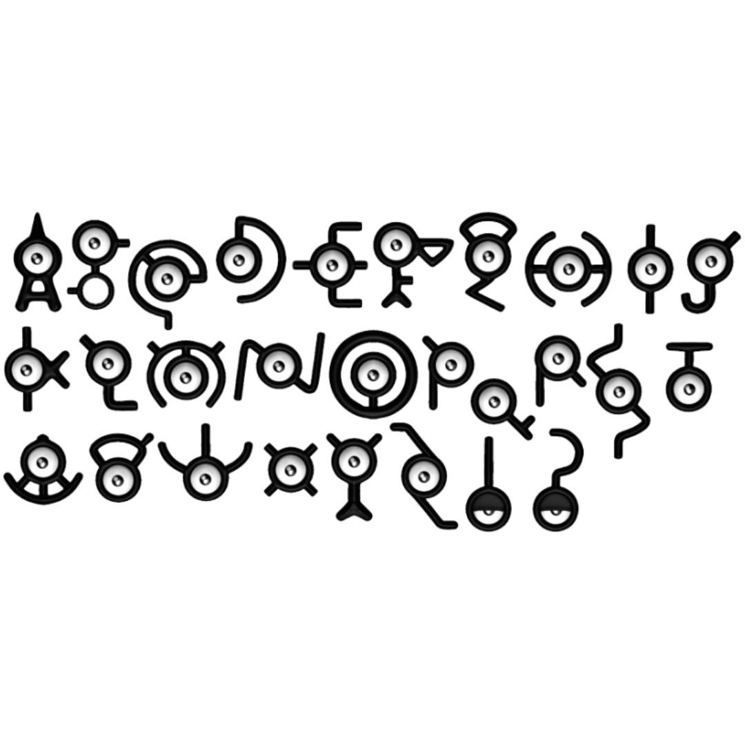 Unown Alphabet - Pokemon Go Unown List Transparent PNG - 456x316 - Free  Download on NicePNG