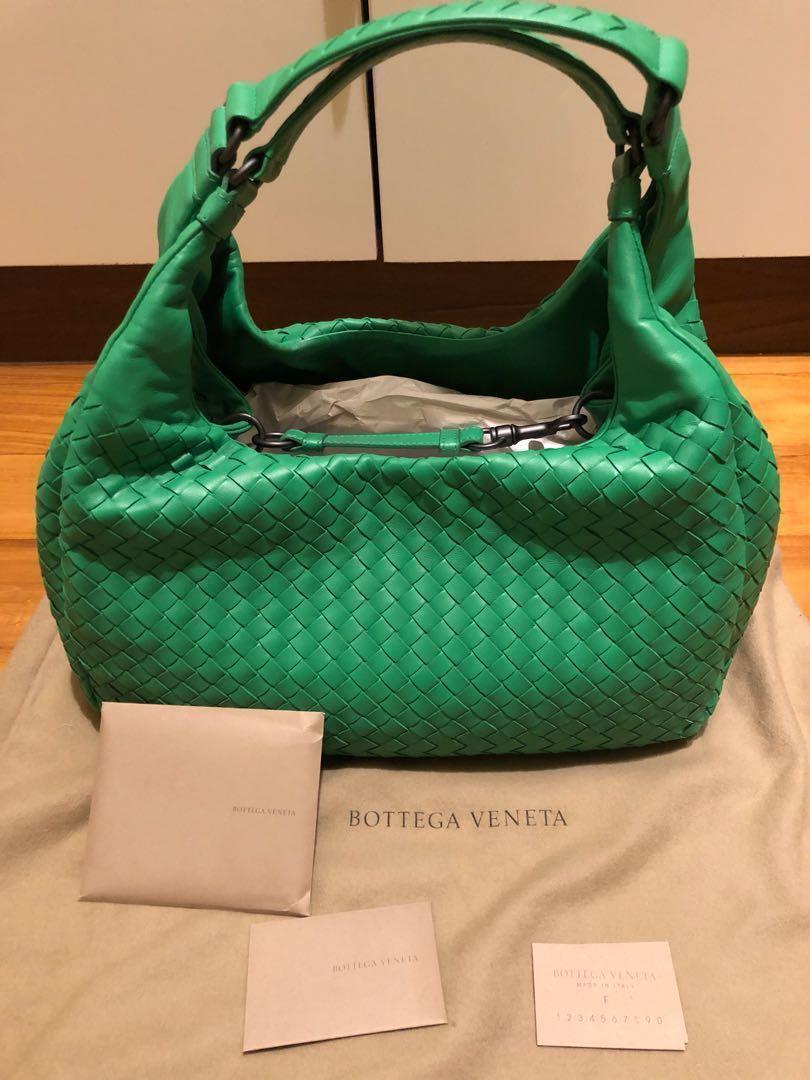 11 11 Flash Sale Bottega Veneta Campana Medium Irish Green Brand New Luxury Bags Wallets Handbags On Carousell
