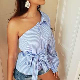 Asymmetrical one shoulder top