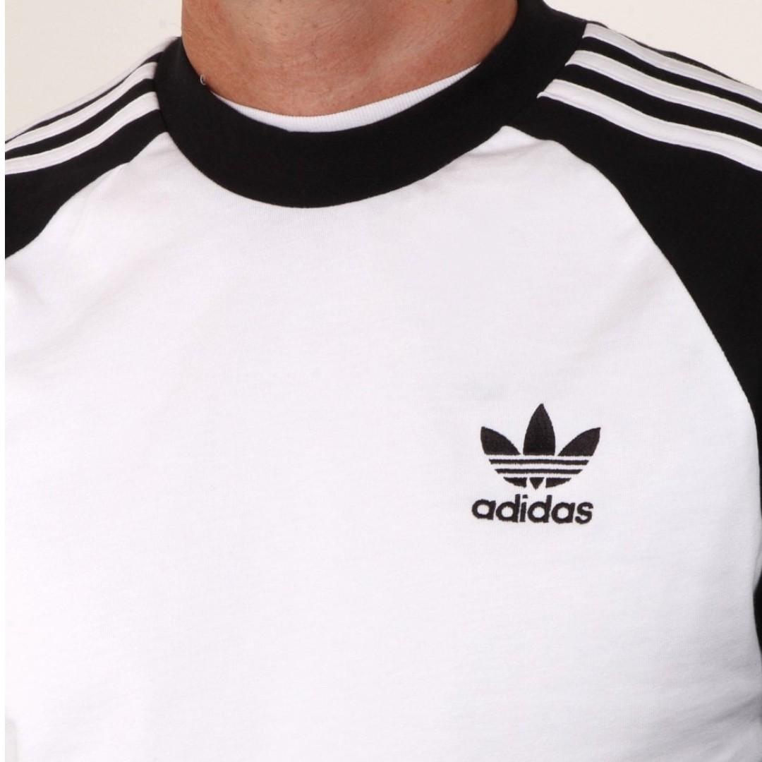 Adidas long sleeve hot sale black and white