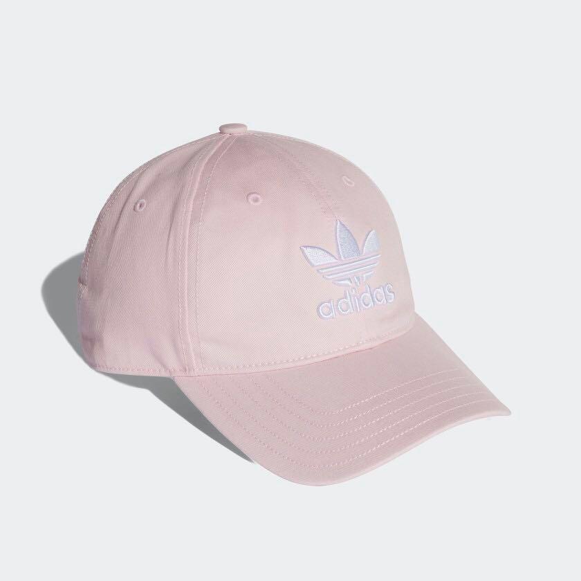 adidas light pink hat