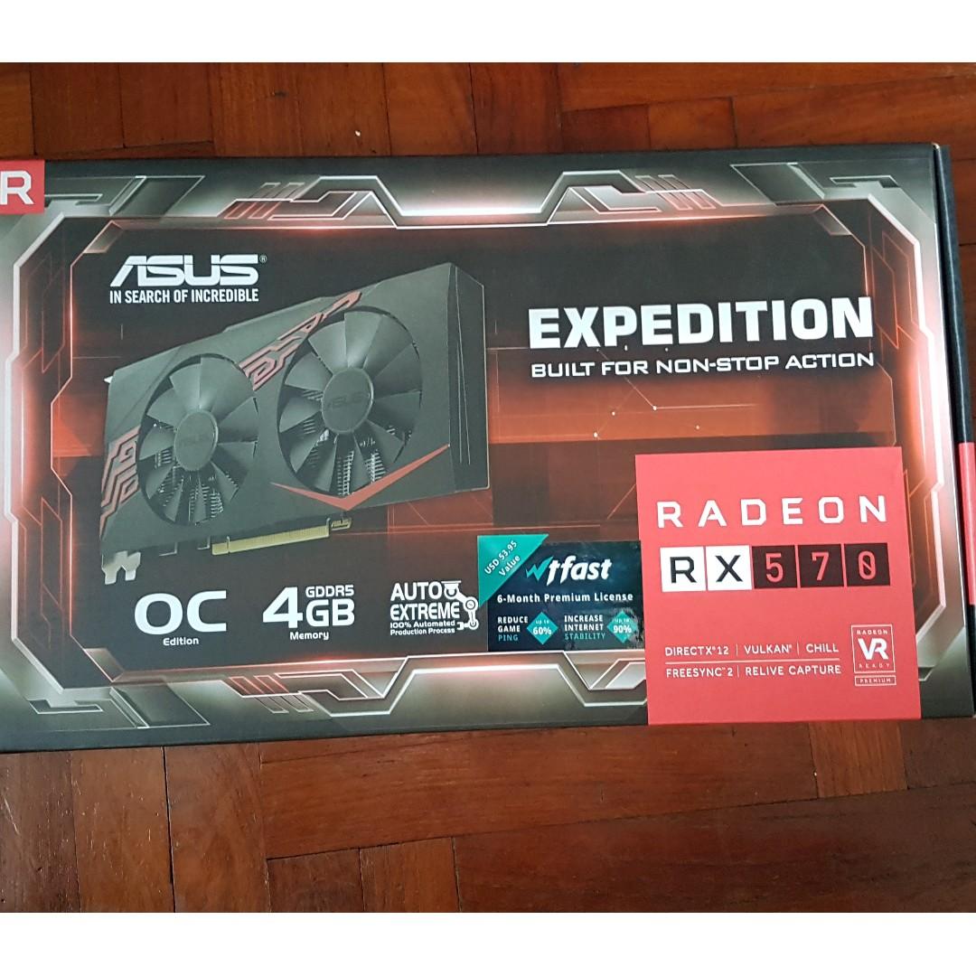 Asus expedition radeon rx 570 oc edition shop 4gb gddr5