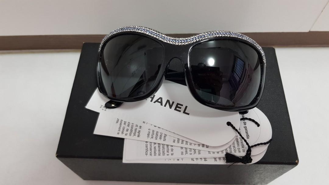 CHANEL Butterfly style sunglasses in c124eh  silverorange