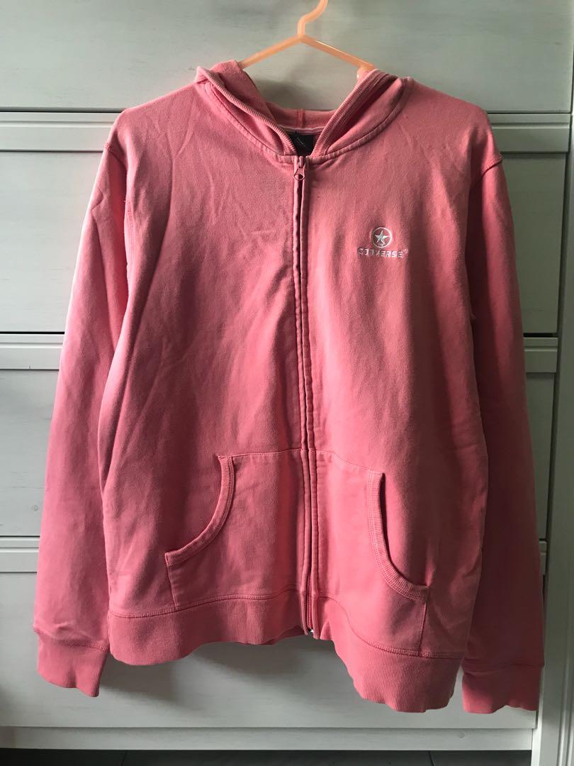 pink converse jacket