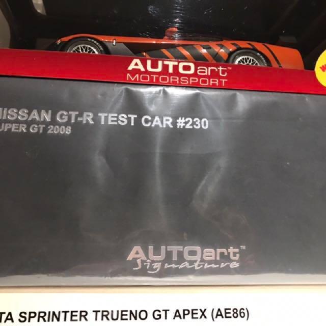 AUTOart NISSAN GT−R TEST CAR #230 Autoart Nissan GT-R Test Car #230, Hobbies & Toys, Toys & Games on