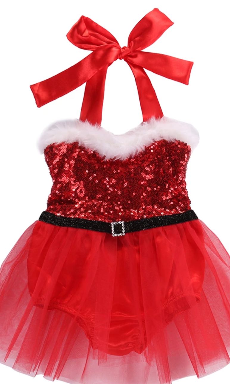 Baby Girl Tutu Dress Christmas Red Green 0 24m Babies Kids Babies Apparel On Carousell