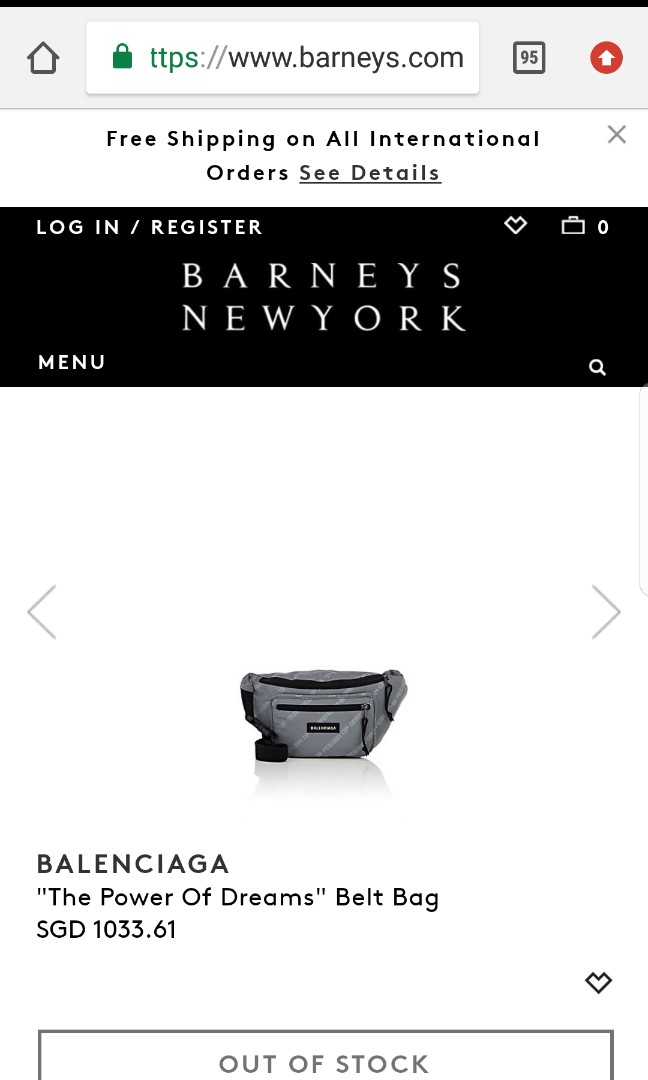 balenciaga fanny pack men