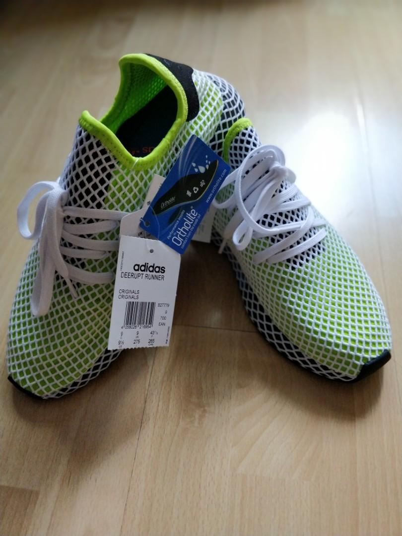 adidas deerupt white and green