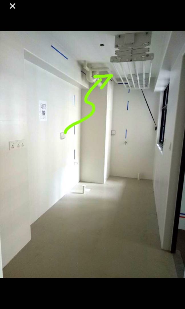 Bto Retractable Ceiling Laundry Rack Installed By Hdb Manual With