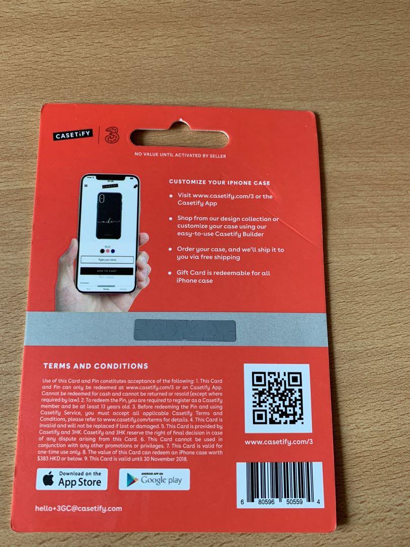 CAsetify gift card hk 383, 門票＆禮券, 商店或商場現金券 Carousell