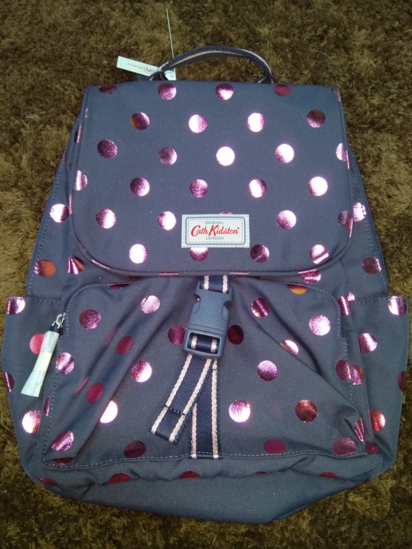 button spot buckle backpack